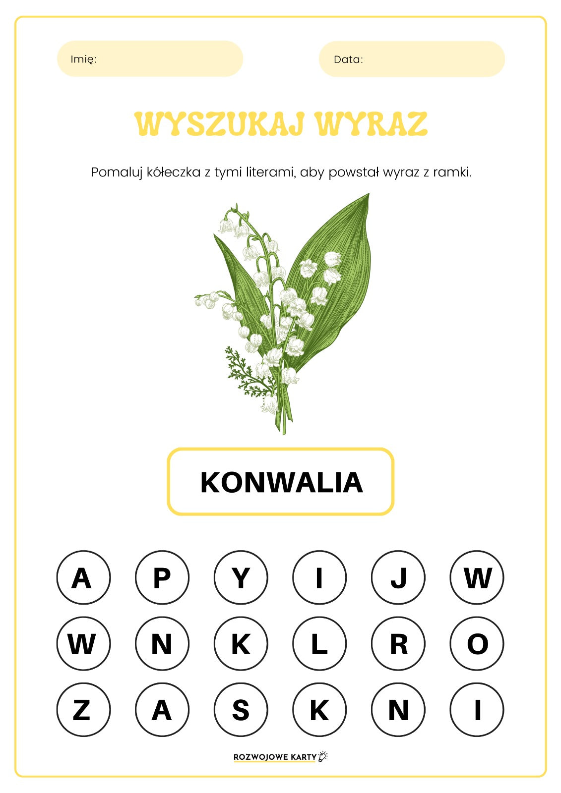 Koncentracja, pamięć i nauka liter