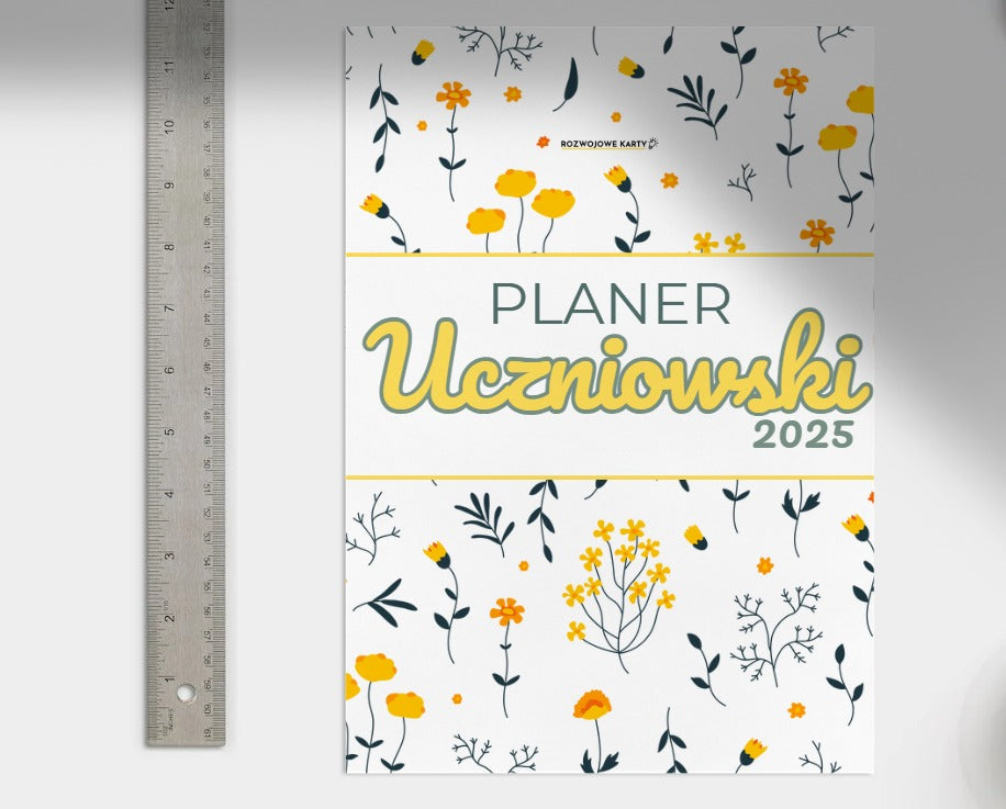 Planer dla ucznia 2025 (motyw kwiatów)