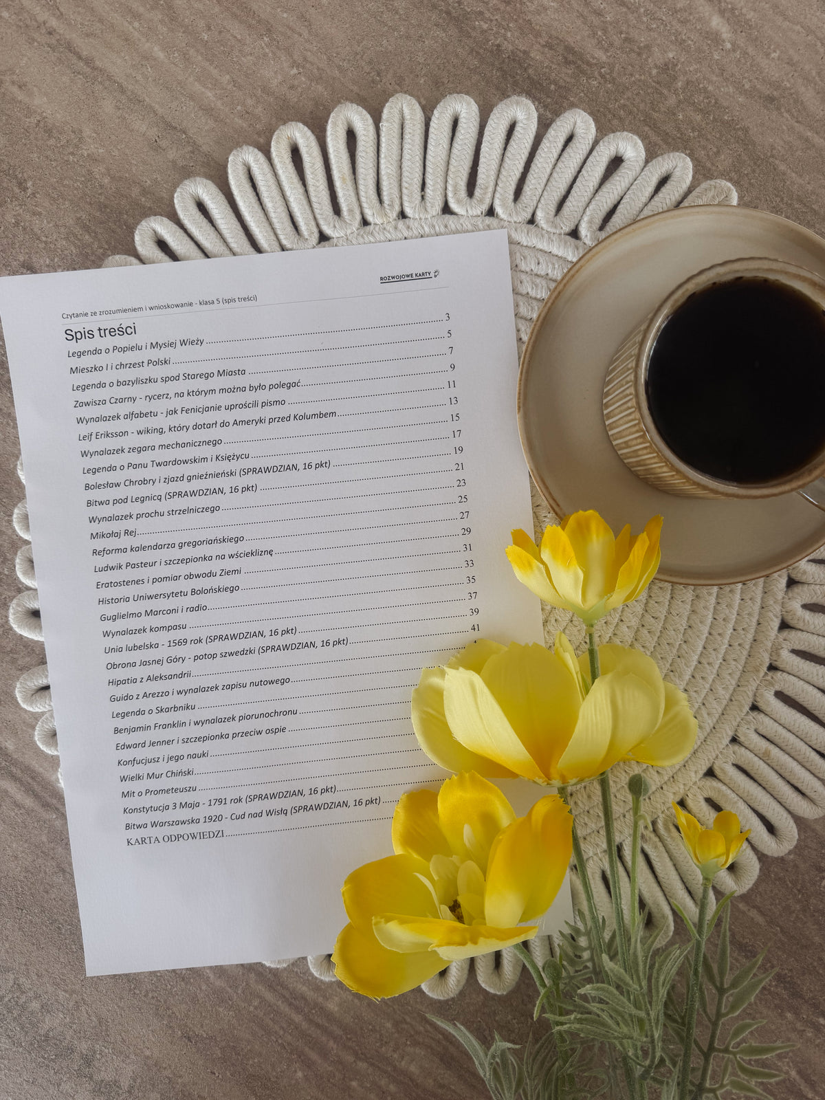 Wnioskowanie i czytanie ze zrozumieniem - klasa 5