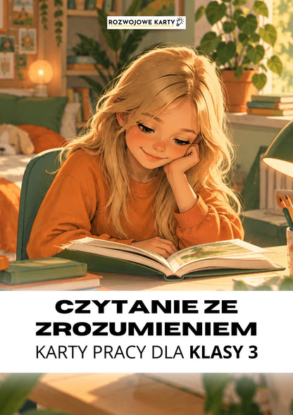 Czytanie ze zrozumieniem - karty pracy dla klasy 3