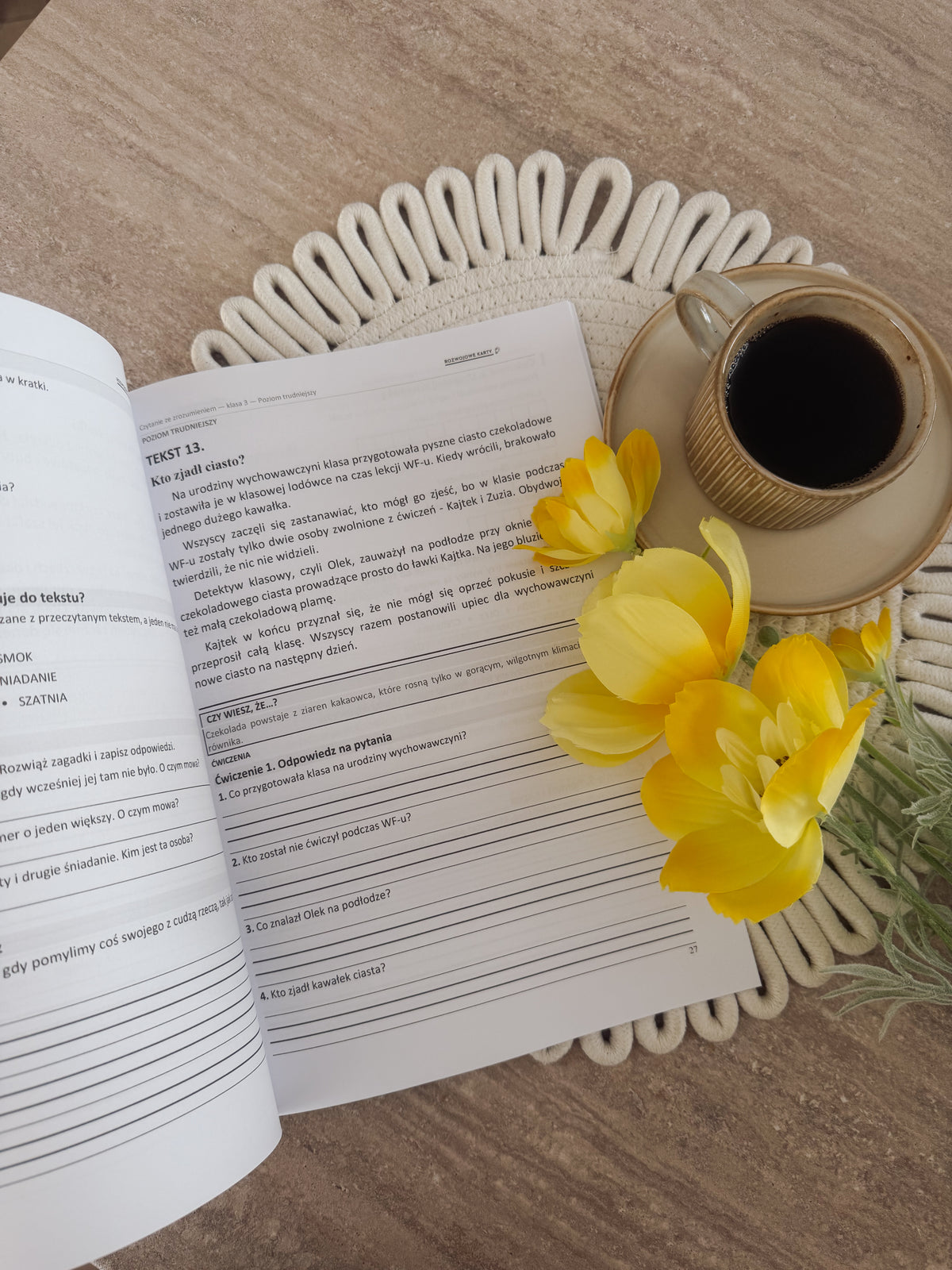 Czytanie ze zrozumieniem - karty pracy dla klasy 3 (Książka fizyczna + PDF)