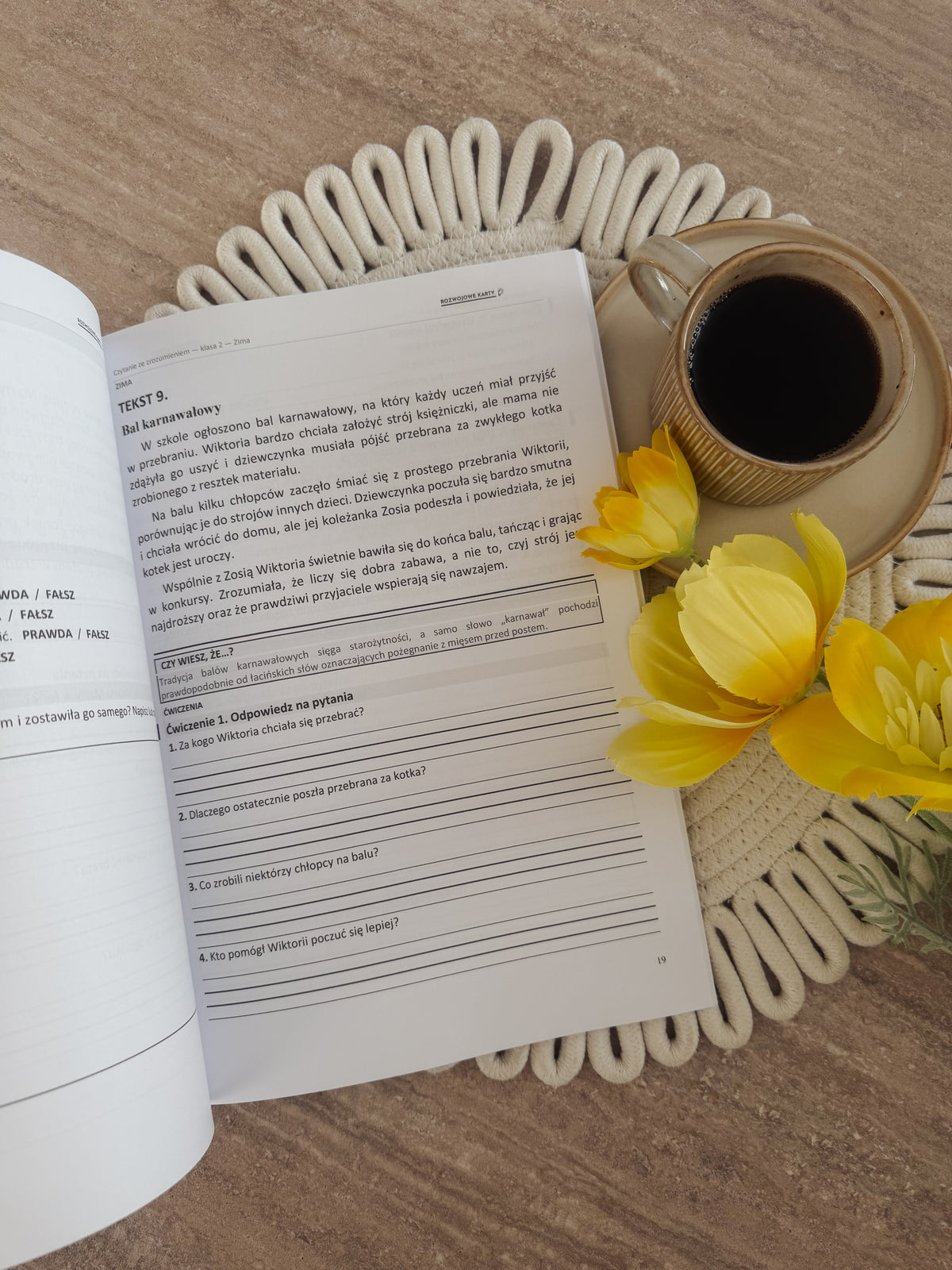 Czytanie ze zrozumieniem - karty pracy dla klasy 2 (Książka fizyczna + PDF)