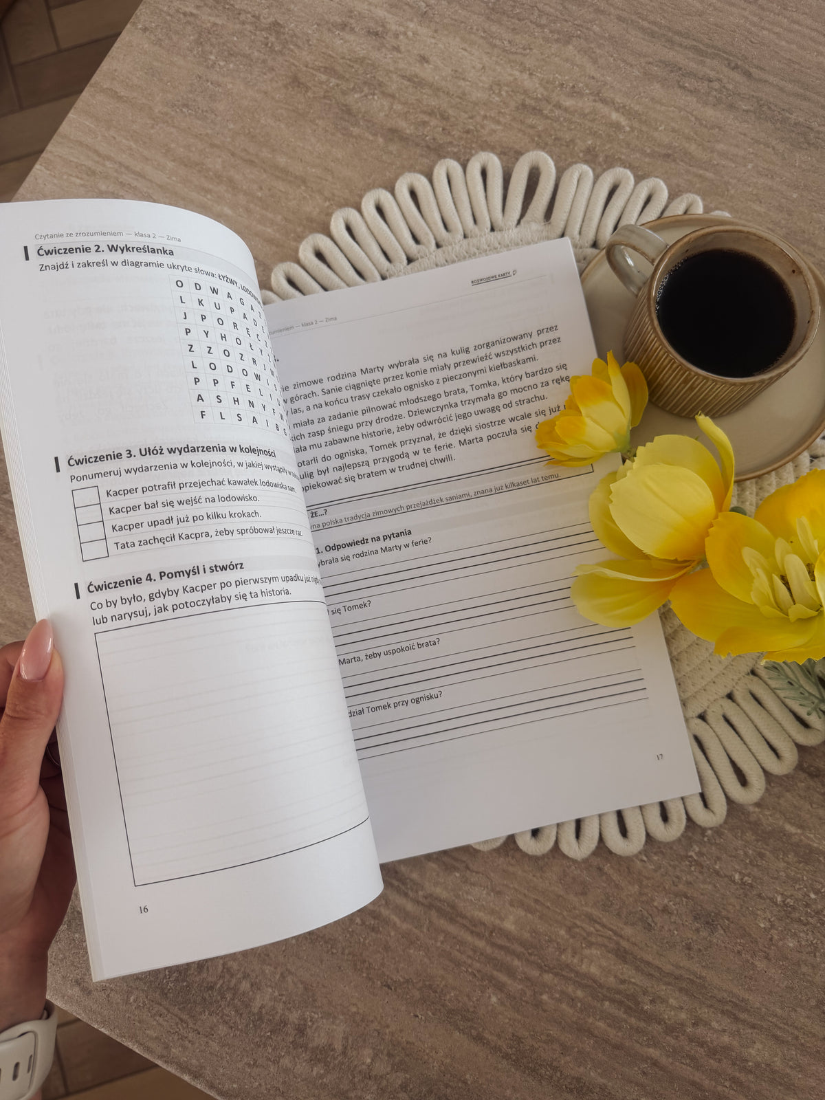 Czytanie ze zrozumieniem - karty pracy dla klasy 2 (Książka fizyczna + PDF)