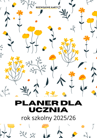 Planer dla ucznia 2025 (motyw kwiatów)