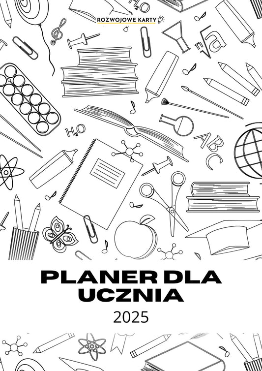 Planer dla ucznia 2025 (motyw rysunkowy)