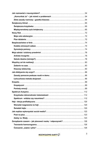 Godzina wychowawcza - klasy 4-8