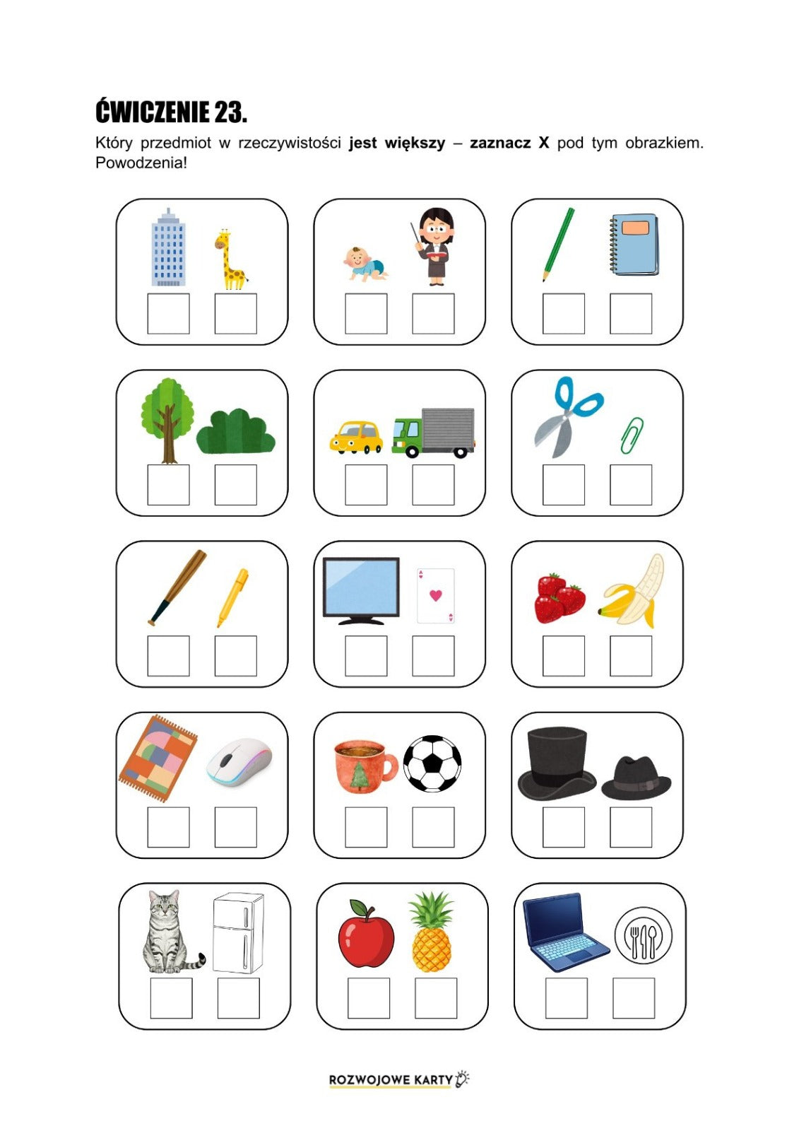 Koncentracja uwagi i pamięć - przedszkole