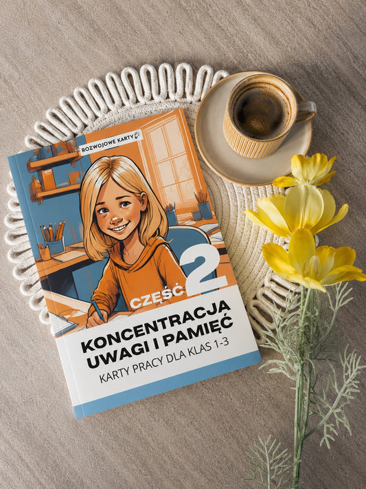 Koncentracja uwagi i pamięć - klasy 1-3 CZĘŚĆ 2 (Książka fizyczna + PDF)