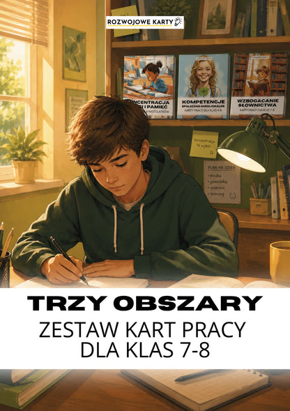 Trzy Obszary - zestaw kart pracy dla klas 7-8