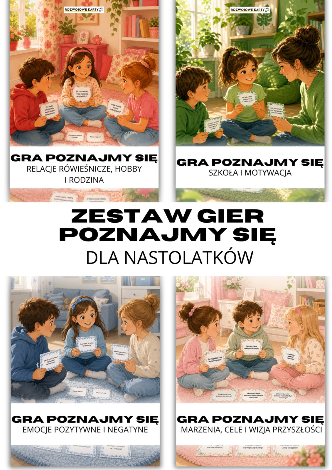 ZESTAW GIER POZNAJMY SIĘ - dla nastolatków